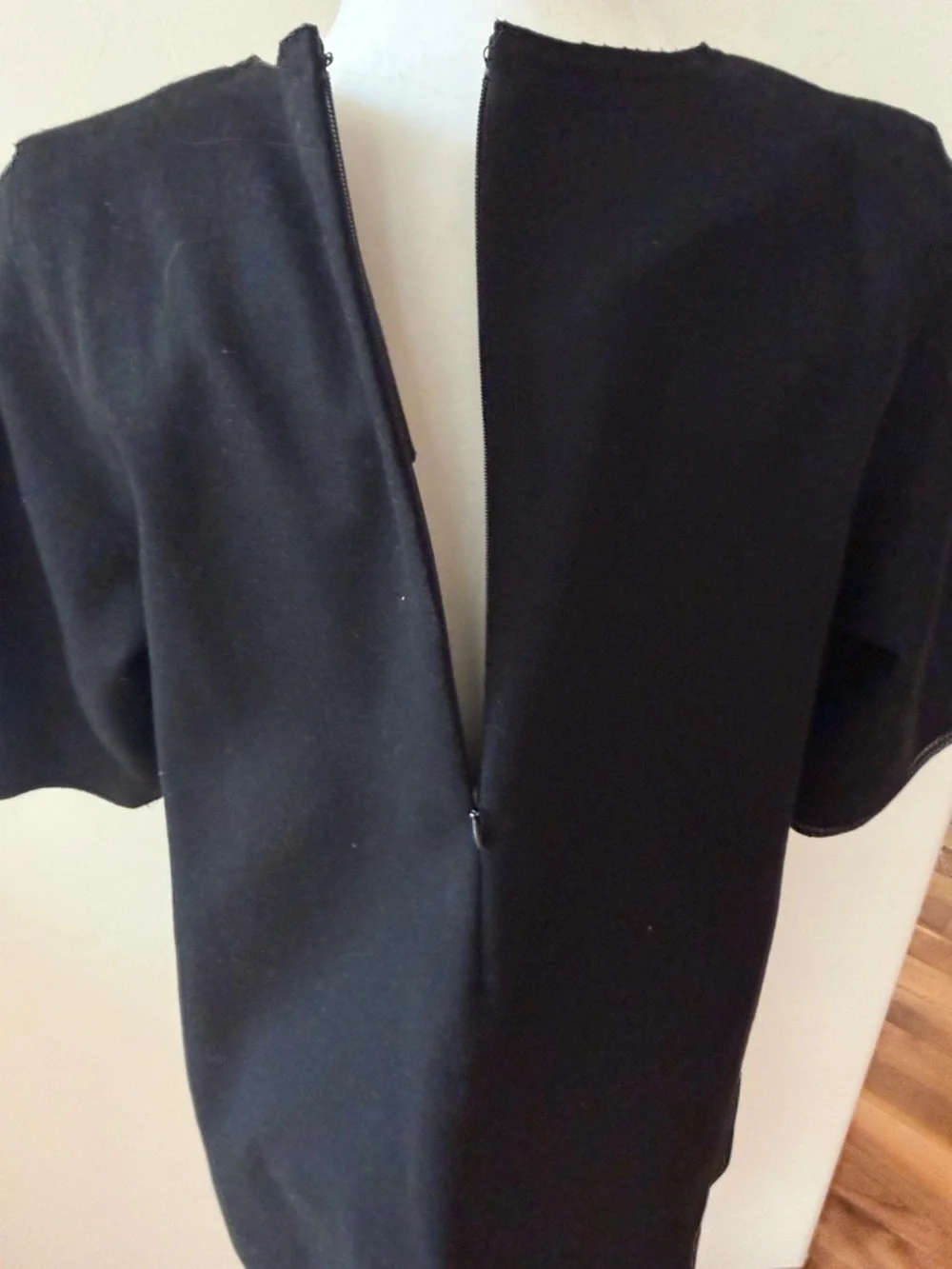 COS Black Mini Shift Dress with Contrast Stitching - Picture 5 of 8